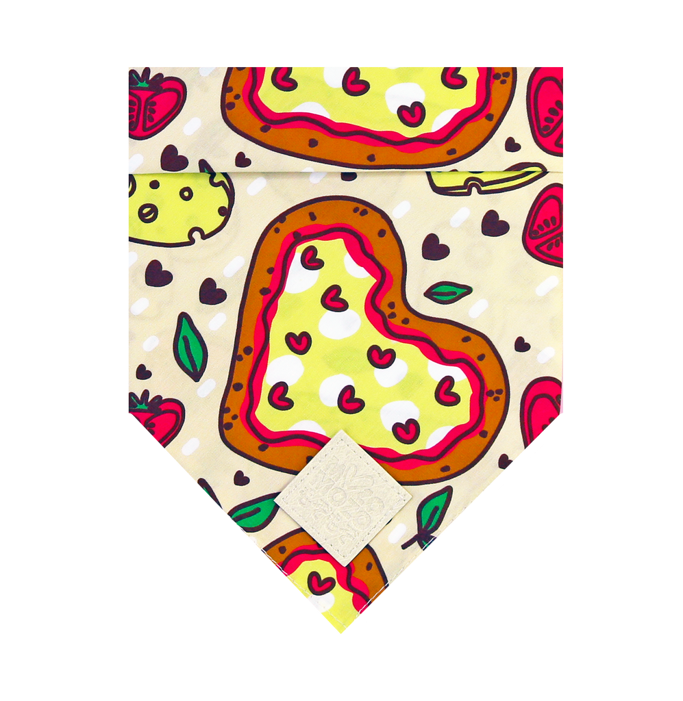 Pizza heart bandana
