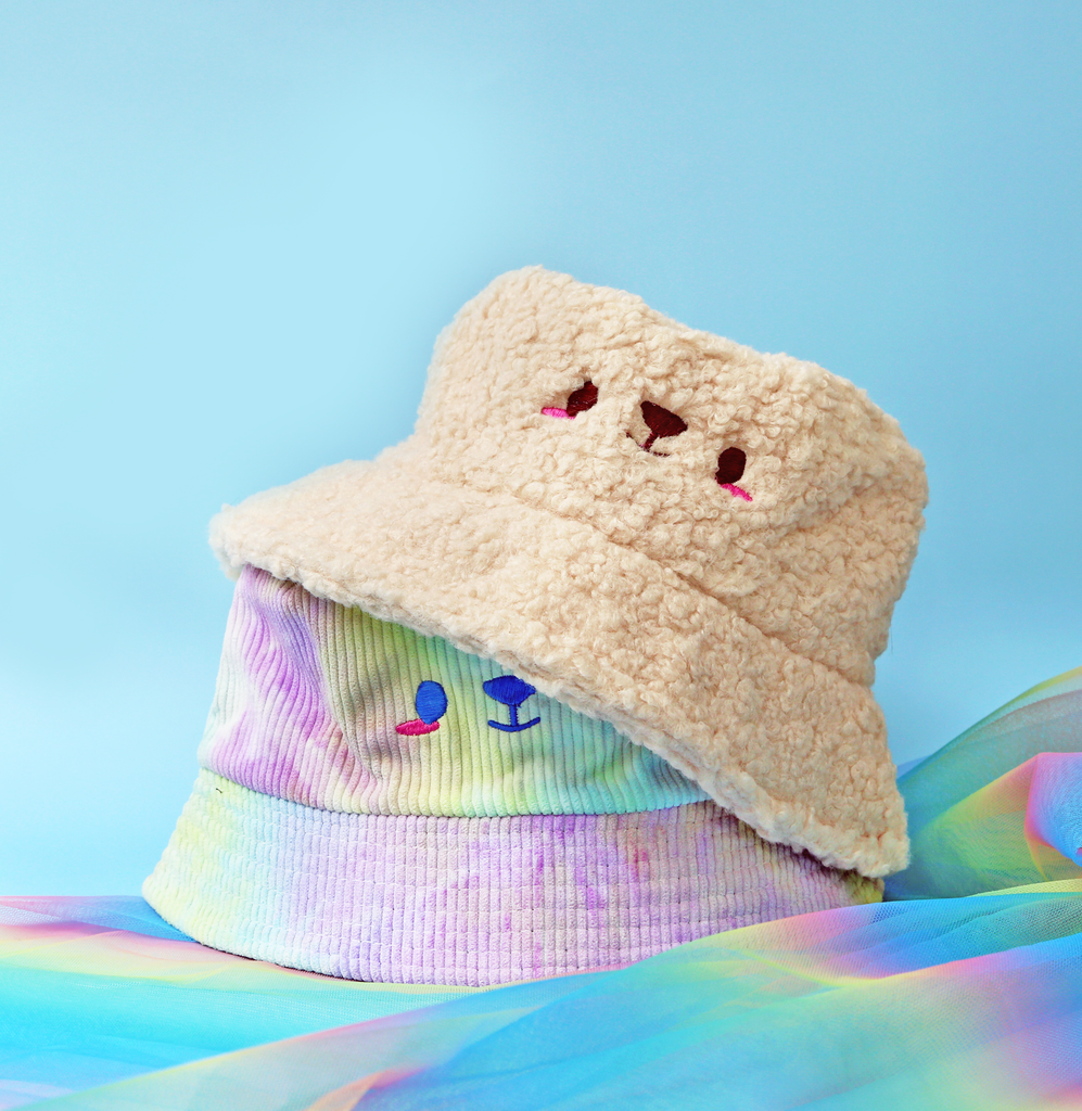 Bucket hat - Creamy Kuma •ᴥ•