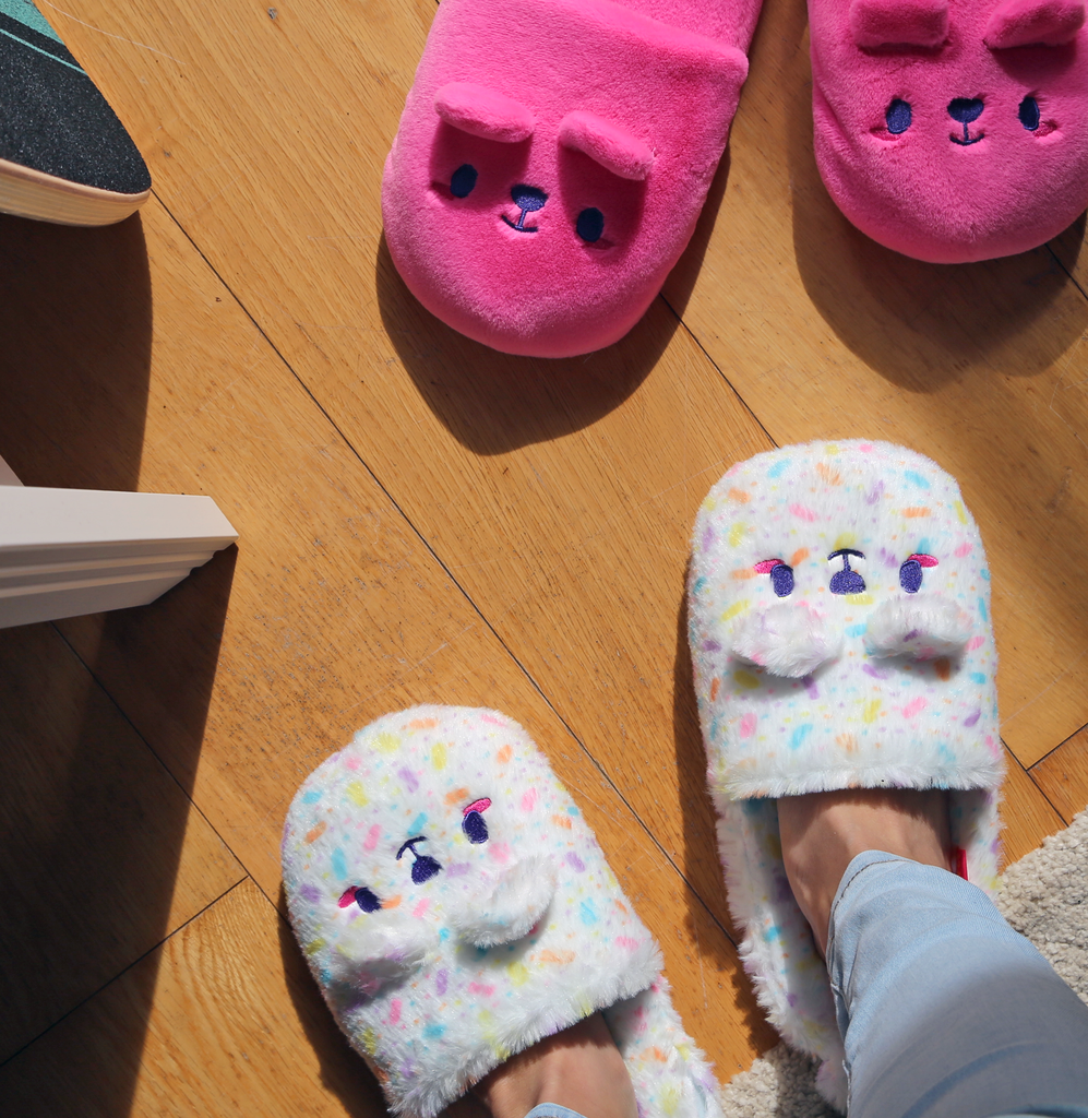 Kappukeki-kuma plush slippers •ᴥ• ふわふわクマ ✦EXTREMELY RARE✦