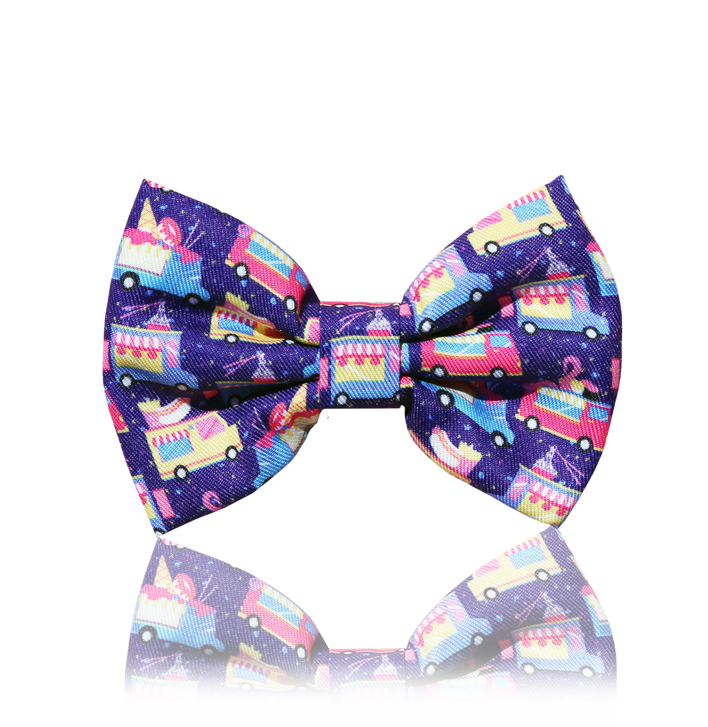 Midnight travelling cafe bow-tie