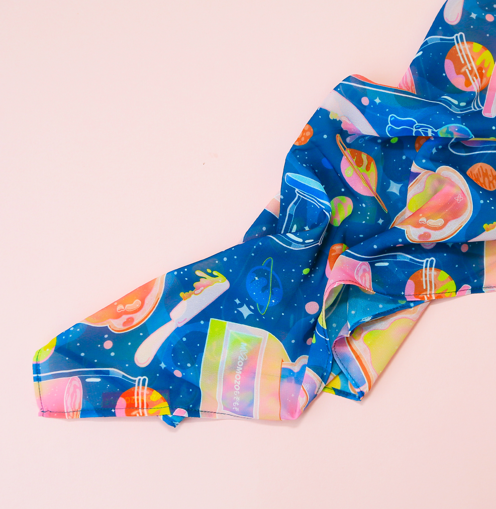 Keep things colourful and matchy with this range of chiffon scarves for the people. Light-weight, sheer and a must-have to get your matchy game on with your wee one. 